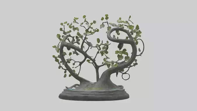 Flow of Nature statue model