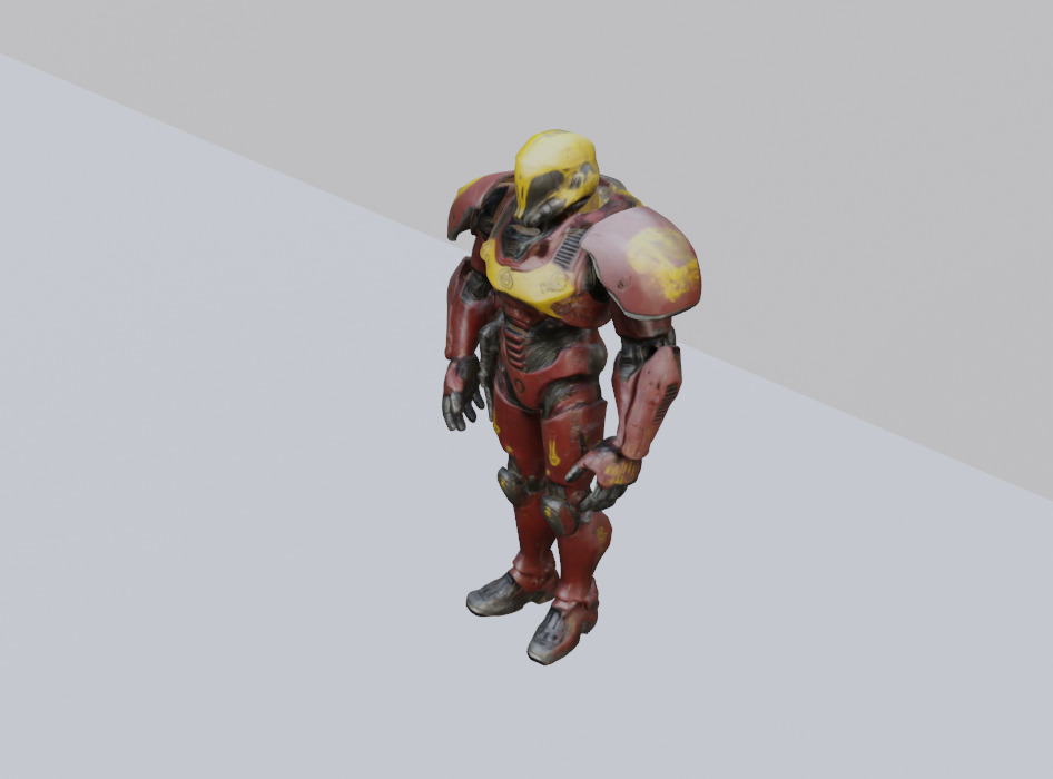 Soviet Sci-Fi militar characters pack 3D model_3