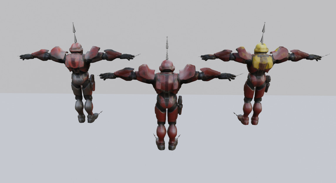 Soviet Sci-Fi militar characters pack 3D model_7