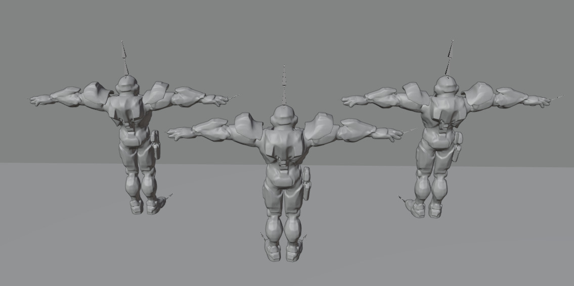 Soviet Sci-Fi militar characters pack 3D model_8