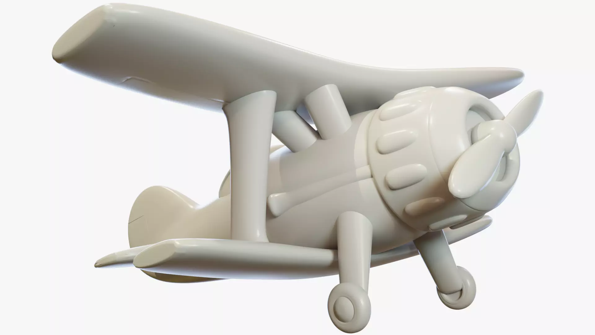 World War Biplane 3D print model