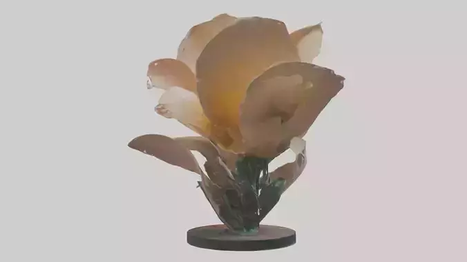 Flowing Flower Sculpture model