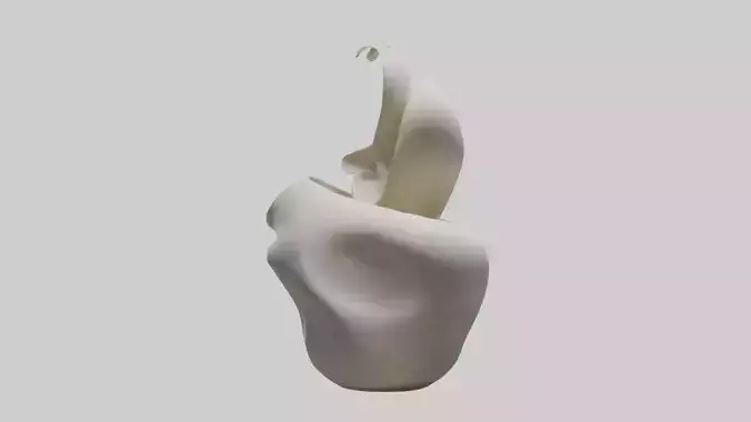 Flowing Organic Form Sculpture model