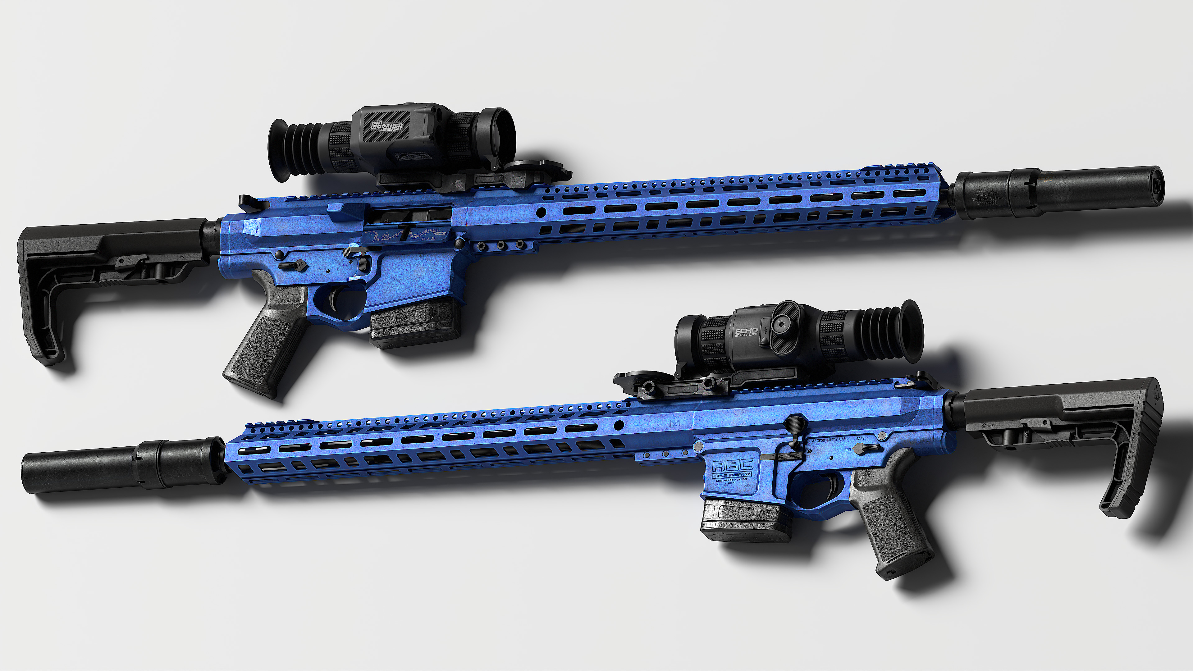 Magpul MOE Grip Low-poly 3D model_10