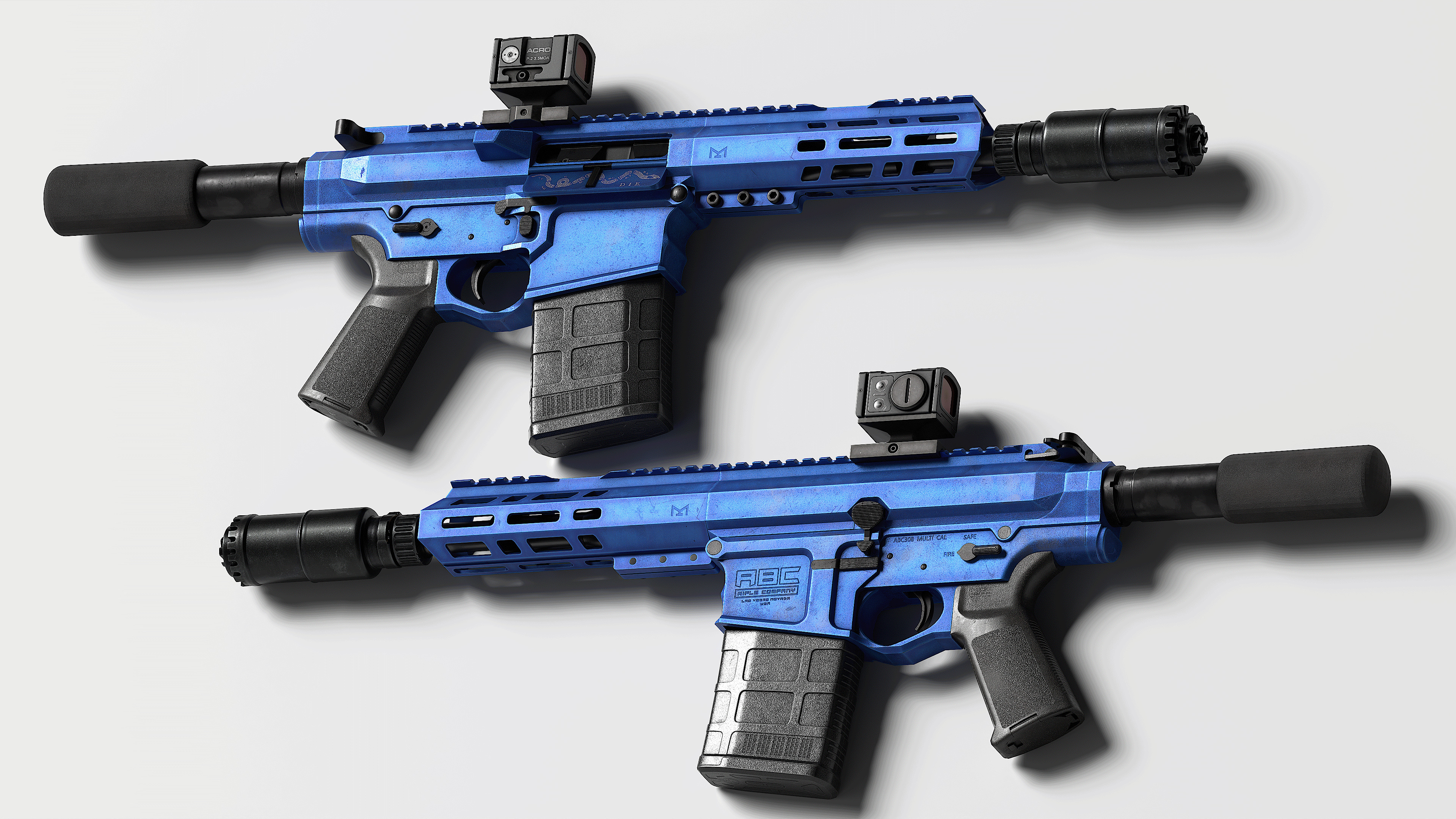 Magpul MOE Grip Low-poly 3D model_11