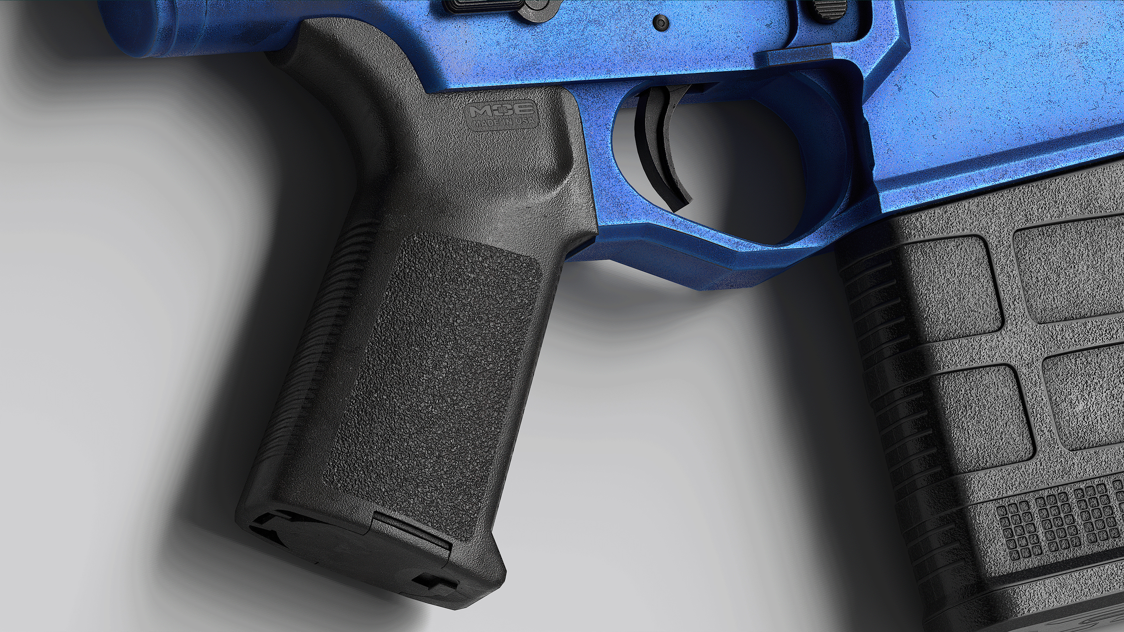 Magpul MOE Grip Low-poly 3D model_4