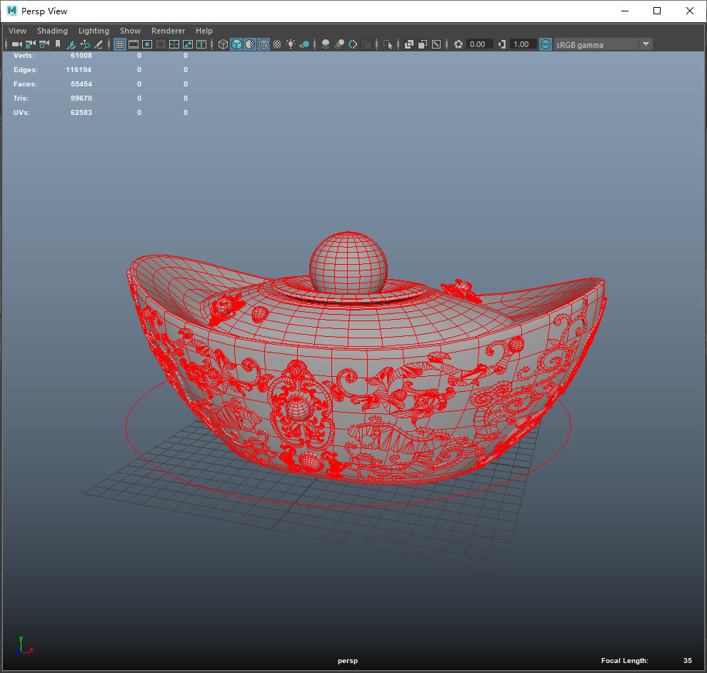 the god of wealth Chinese immortals 3D model_17