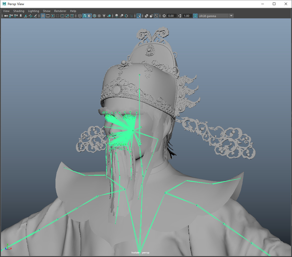 the god of wealth Chinese immortals 3D model_15