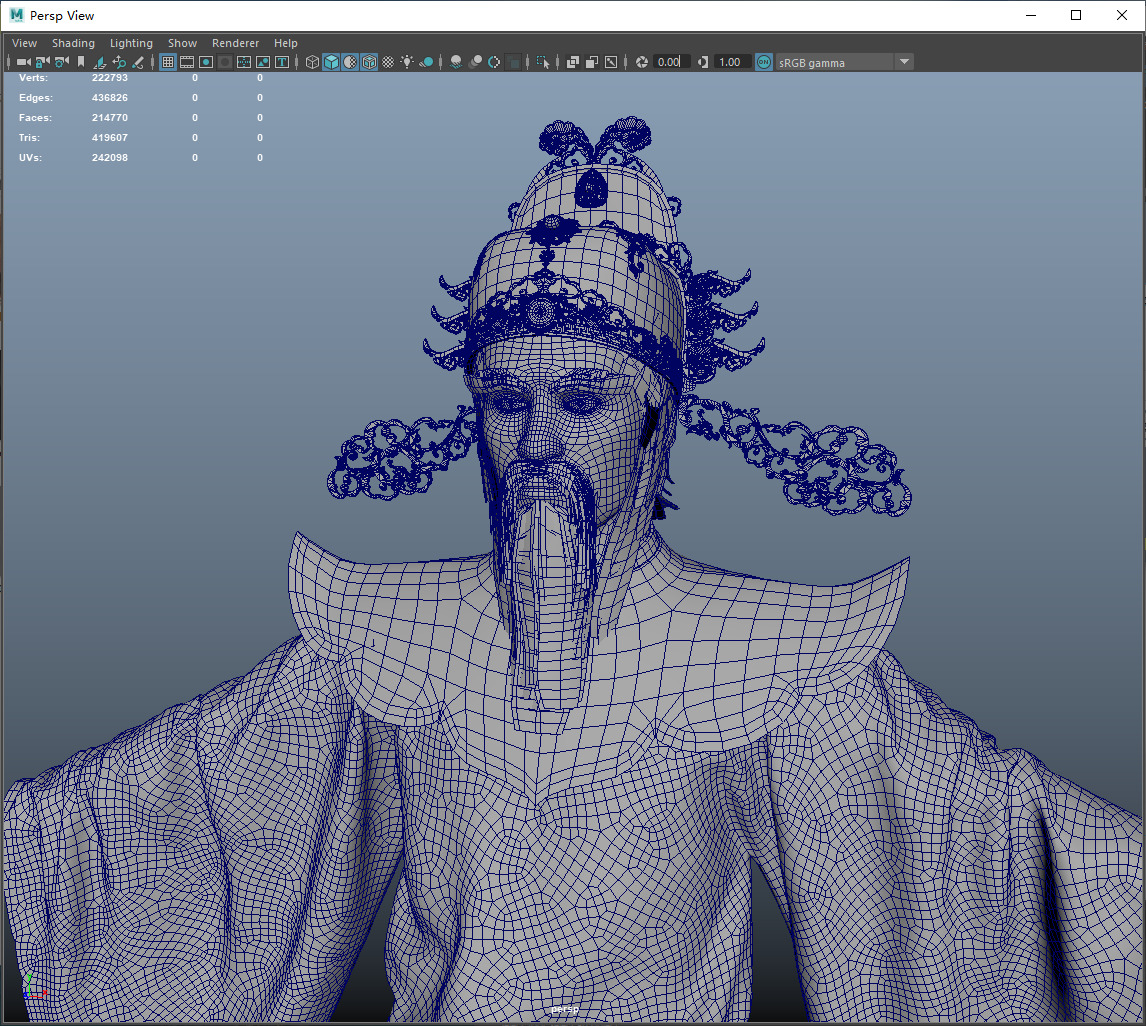 the god of wealth Chinese immortals 3D model_13