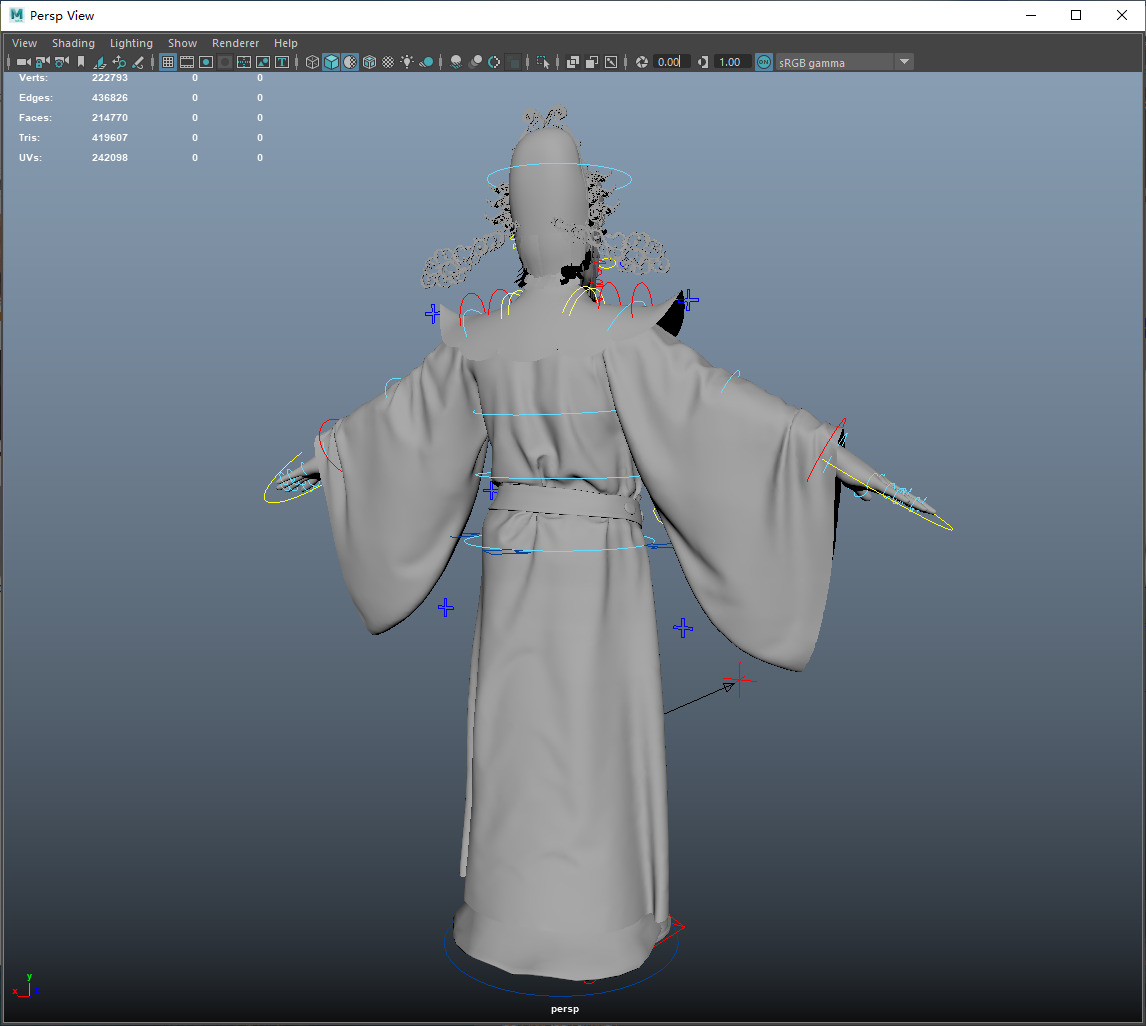 the god of wealth Chinese immortals 3D model_10