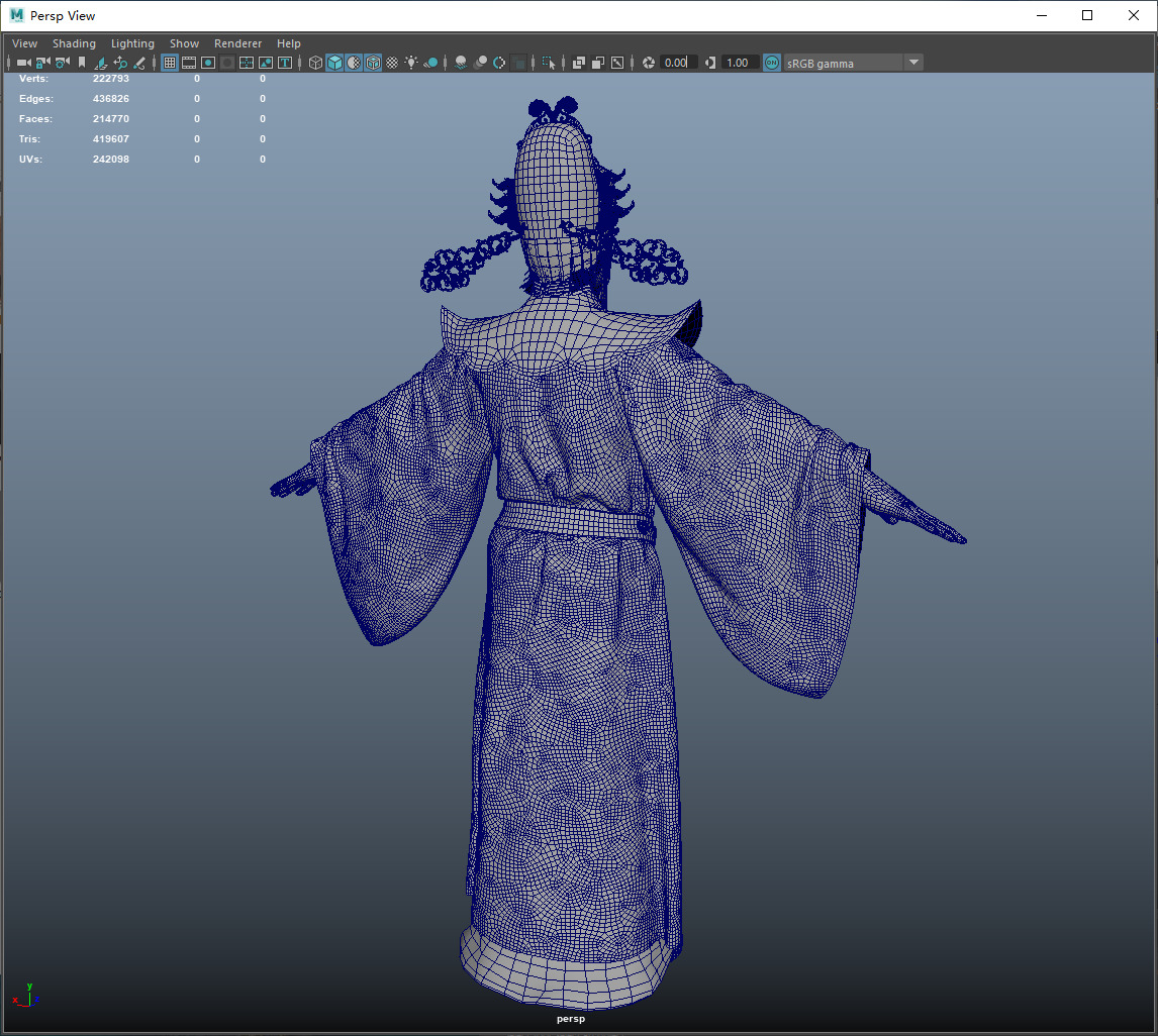 the god of wealth Chinese immortals 3D model_12