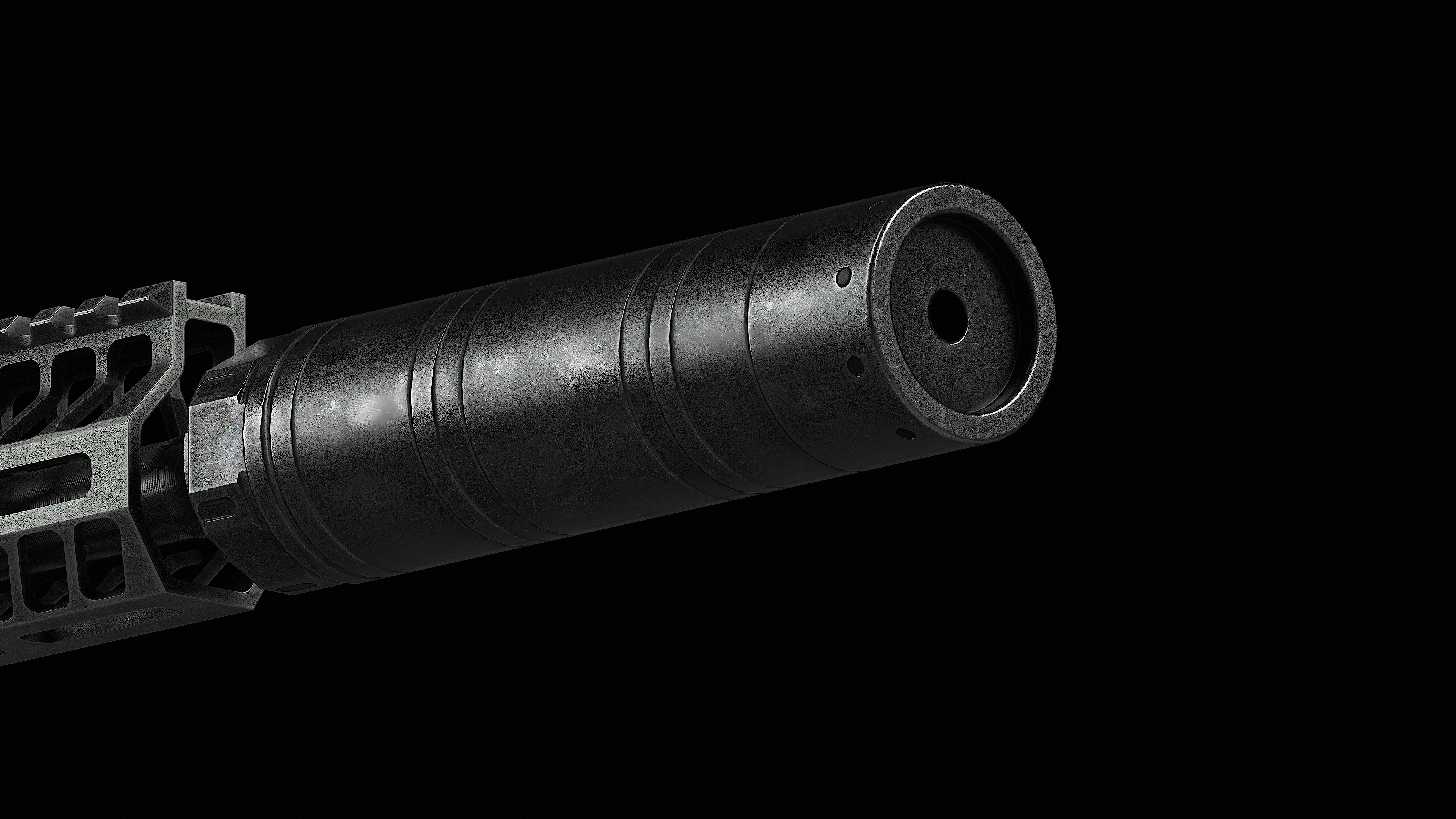 Daniel Defense SoundGuard SG-30 Low-poly 3D model_3