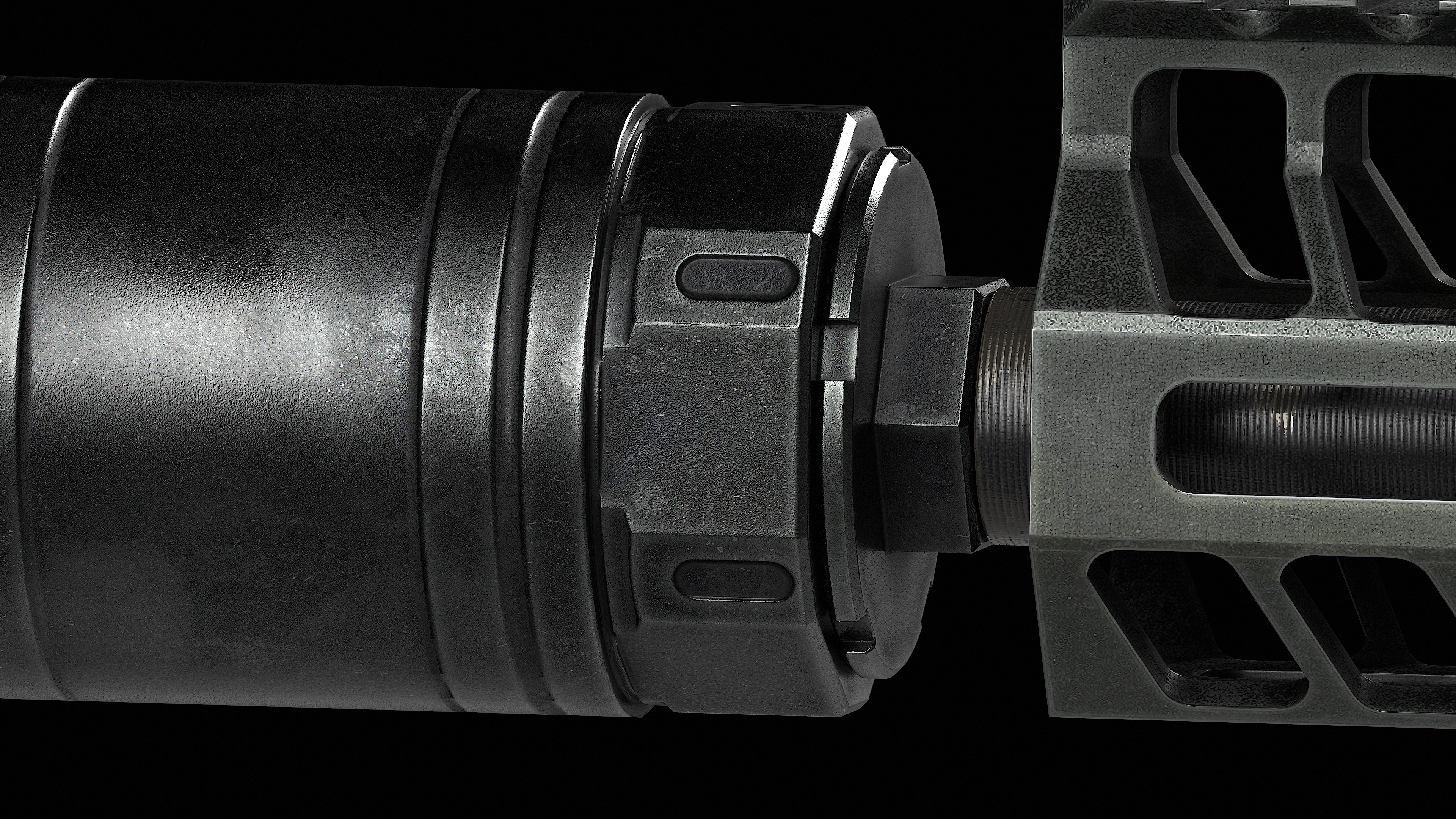 Daniel Defense SoundGuard SG-30 Low-poly 3D model_6