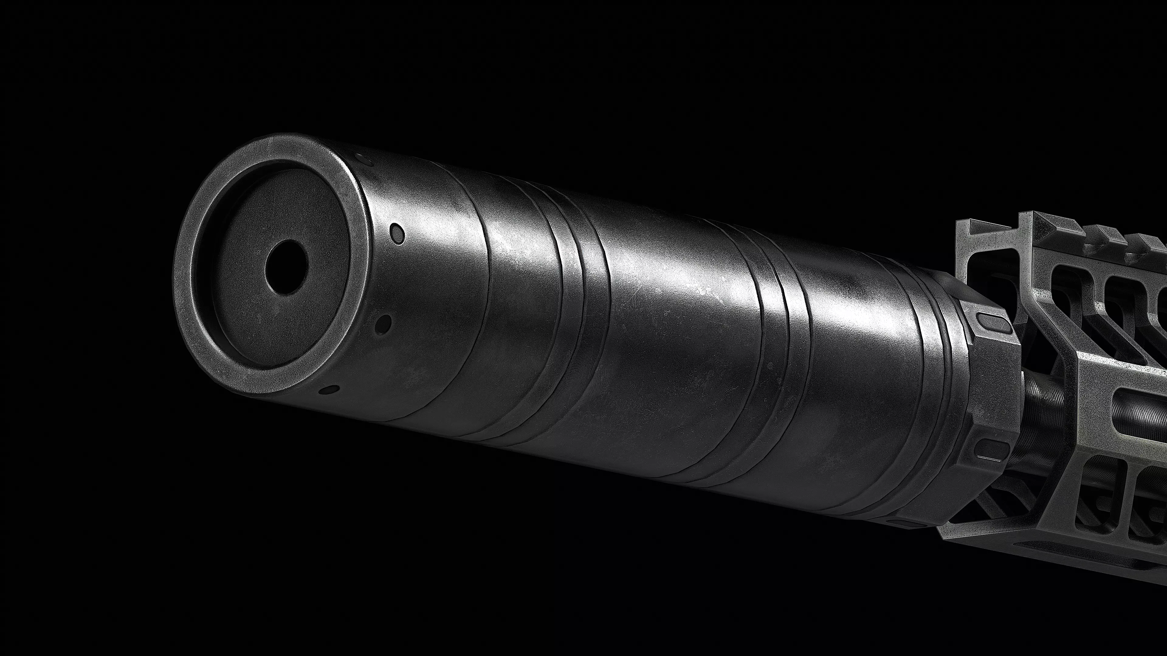 Daniel Defense SoundGuard SG-30 Low-poly 3D model_0