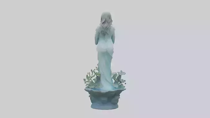 Flowing Water Garden Statue model 3D model