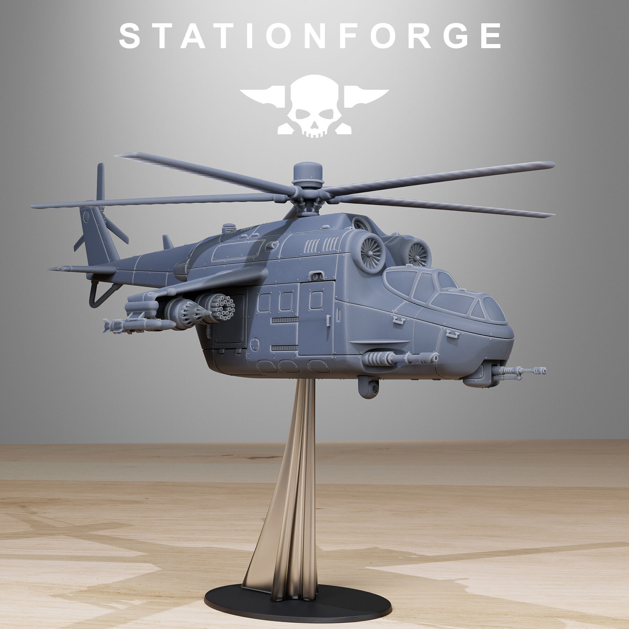 GrimGuard Helicopter 3D print model_1
