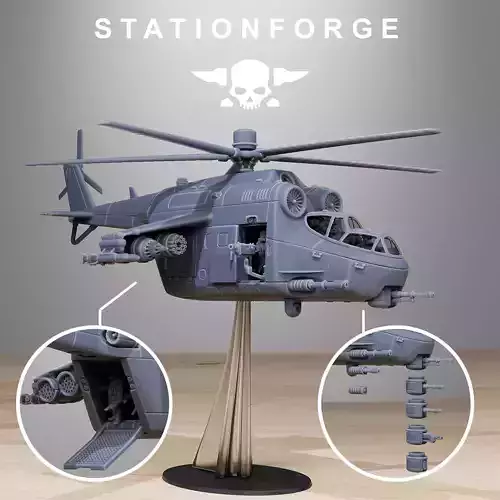 GrimGuard Helicopter 3D print model
