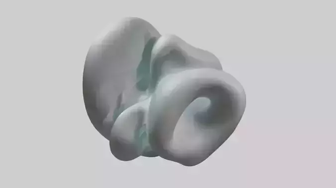 Fluid Organic Shape statue model