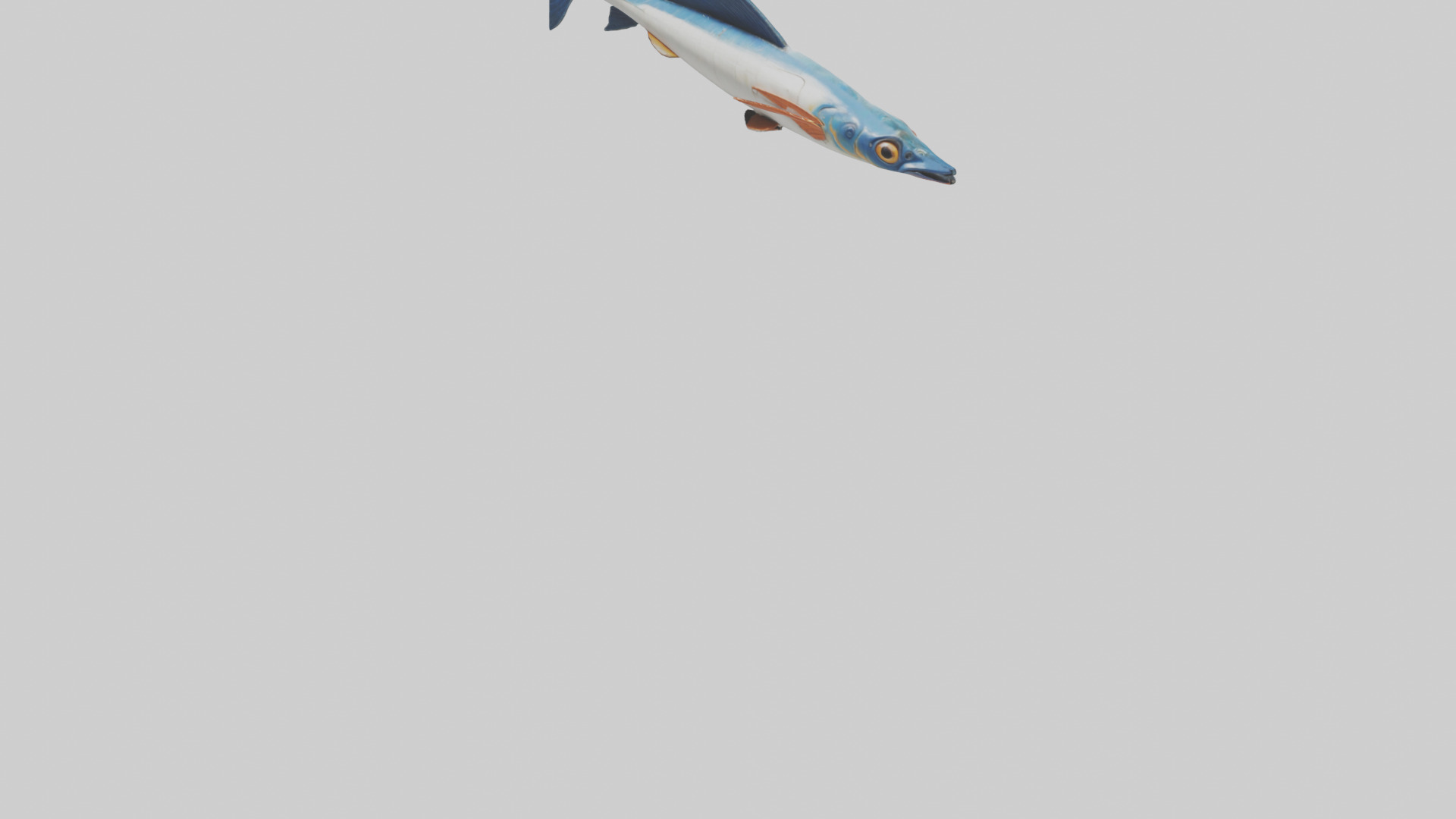 Flying Fish escaping model 3D model_5