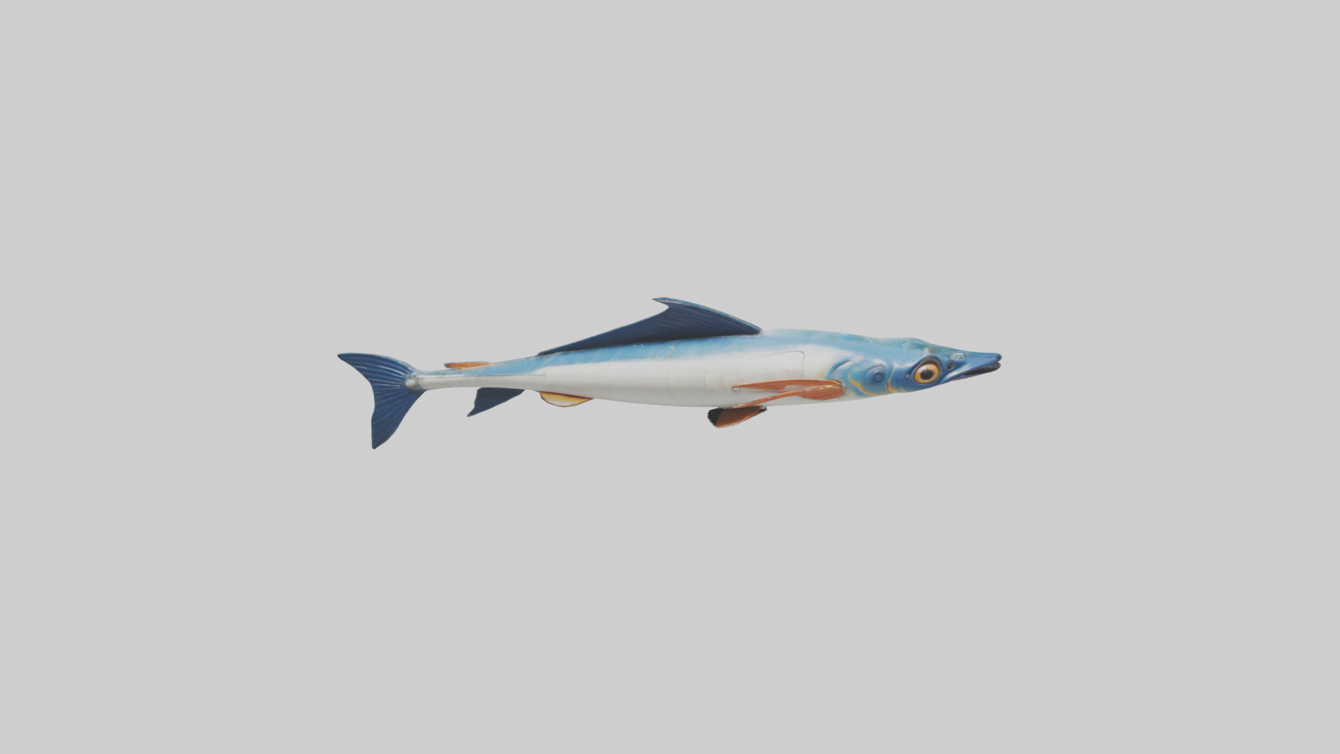 Flying Fish escaping model 3D model_16