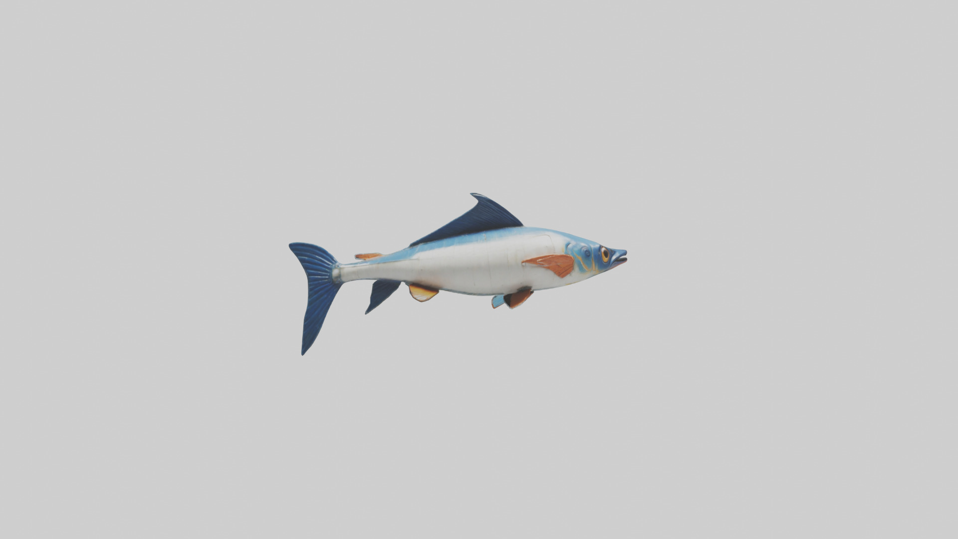 Flying Fish escaping model 3D model_11