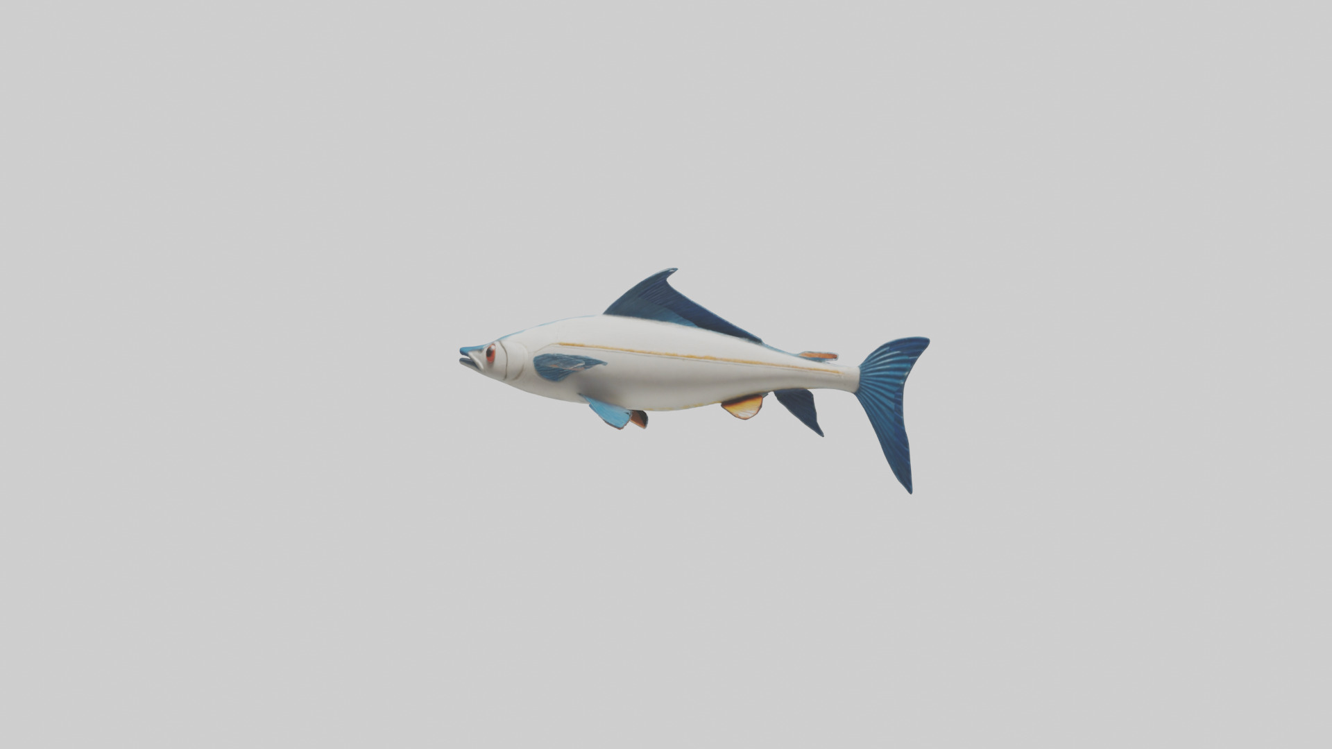 Flying Fish escaping model 3D model_2
