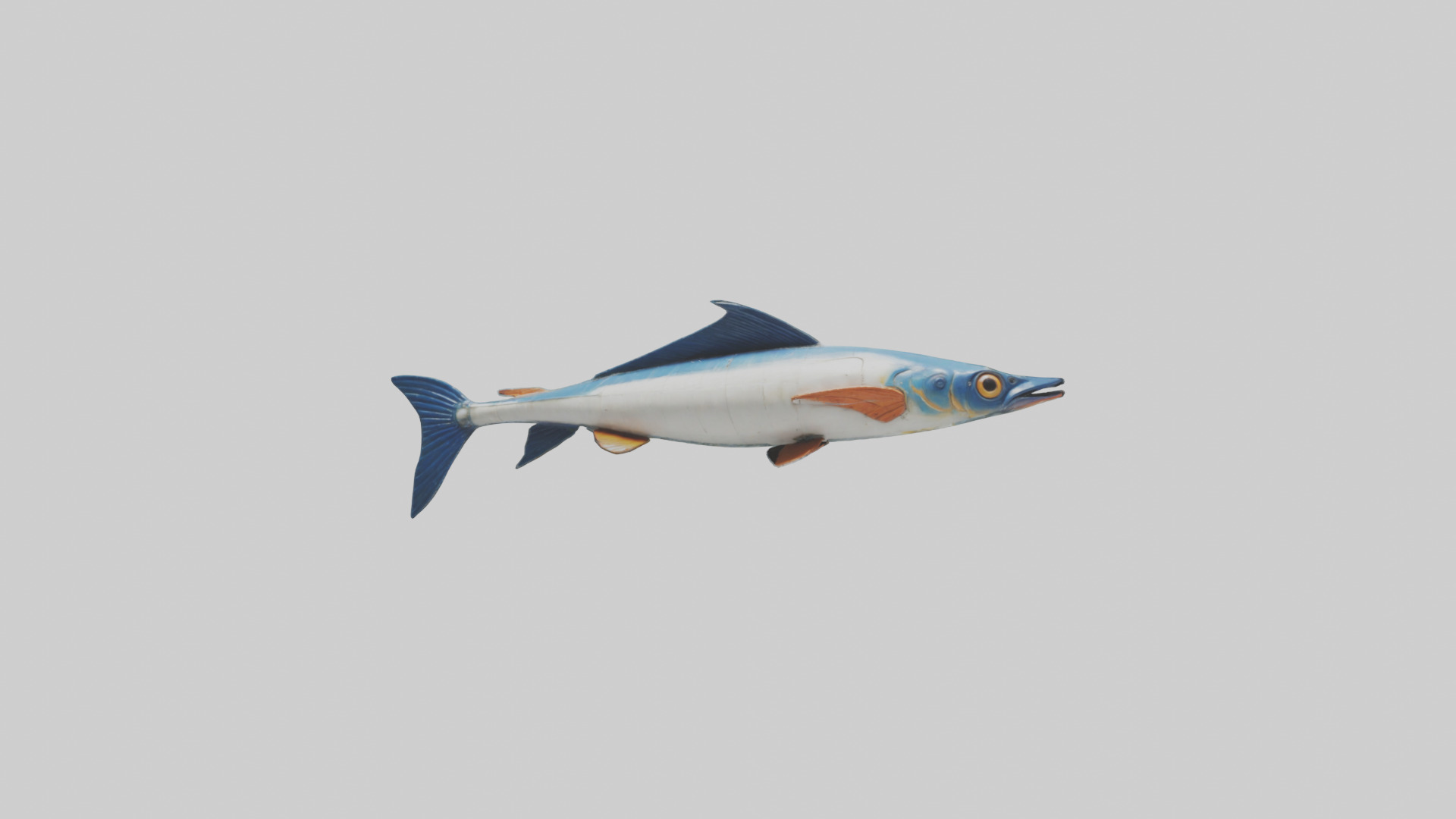 Flying Fish escaping model 3D model_9