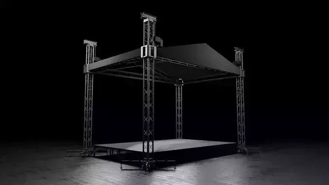 Concert Stage Detailed Model