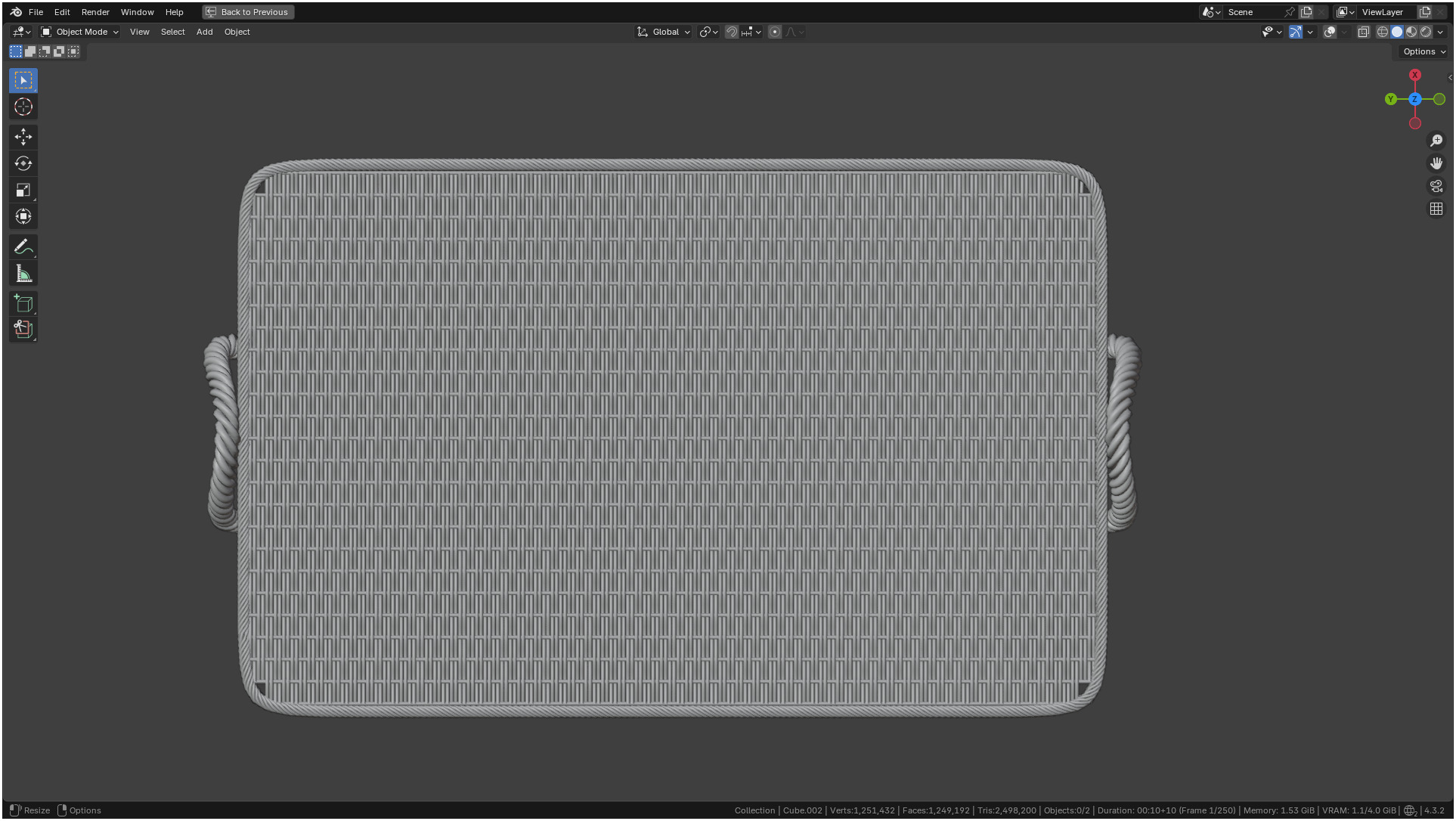Wicker Box 3D model_18