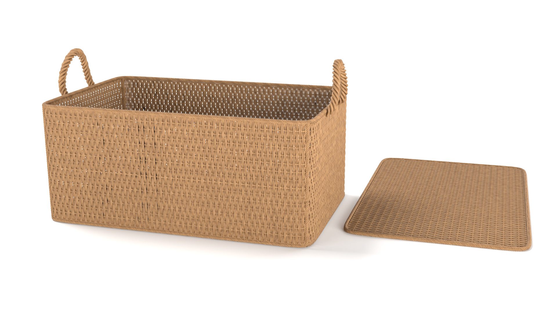 Wicker Box 3D model_1