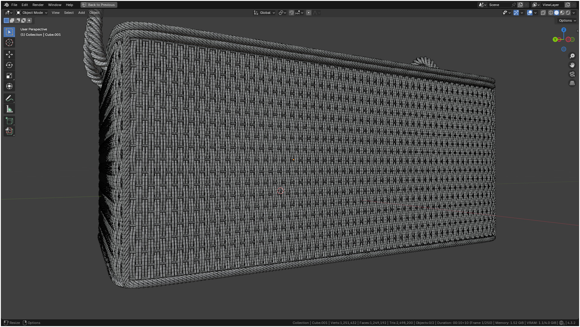 Wicker Box 3D model_36