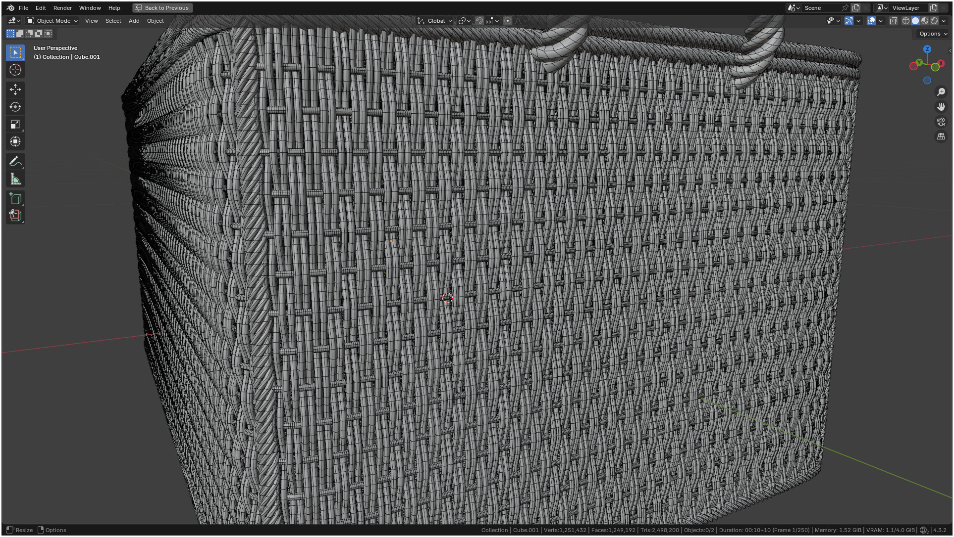 Wicker Box 3D model_38