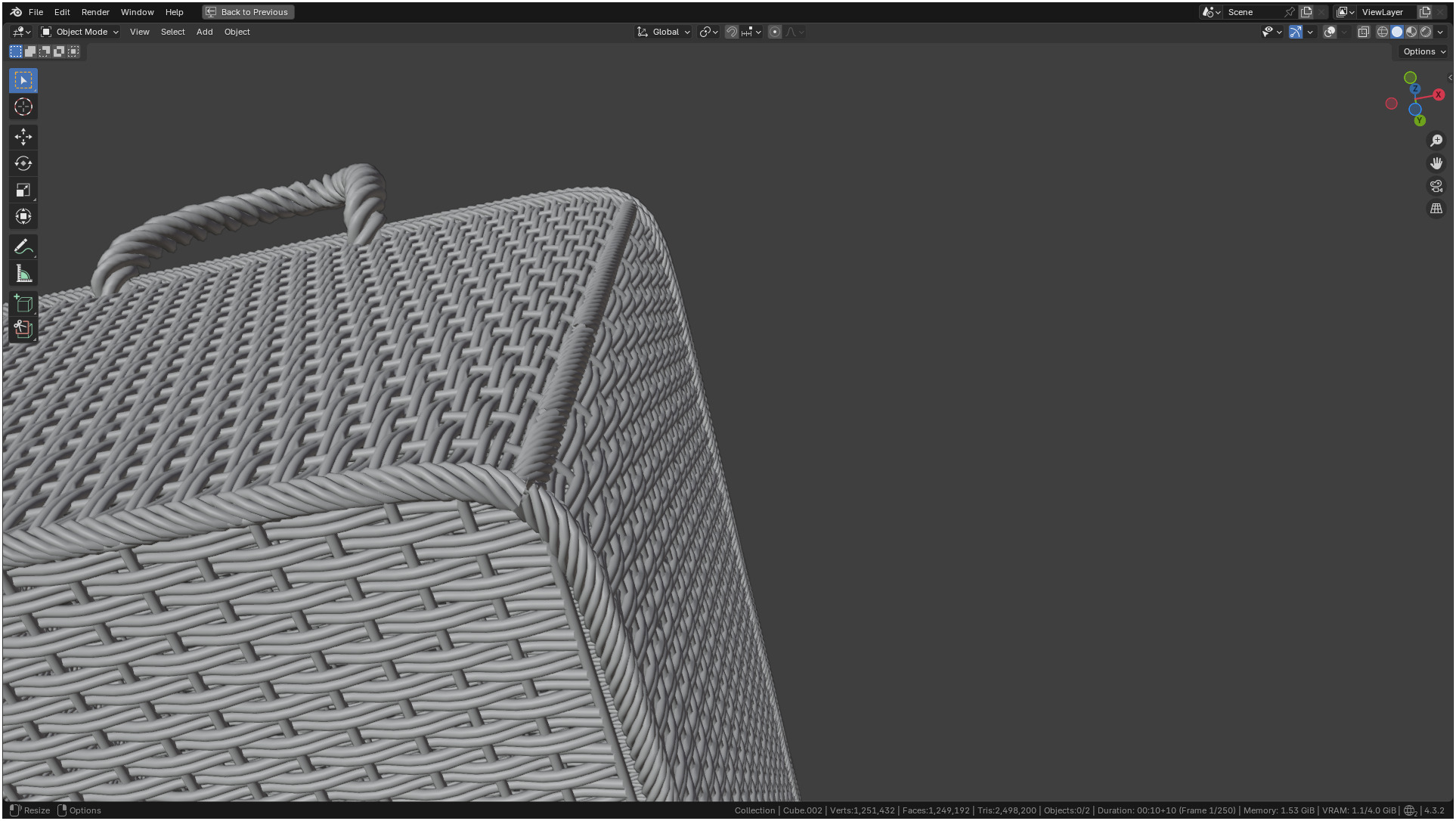 Wicker Box 3D model_25