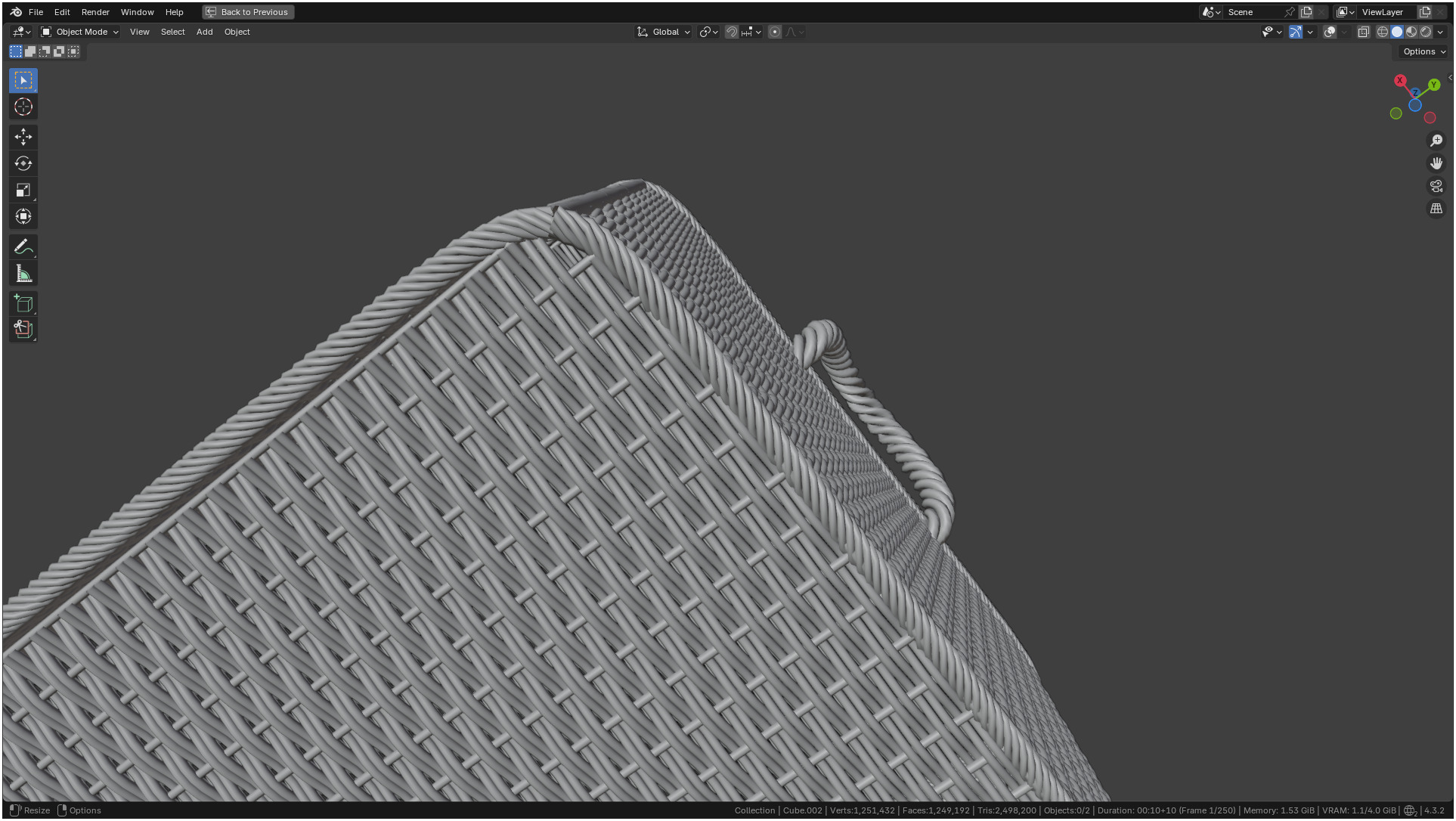 Wicker Box 3D model_24