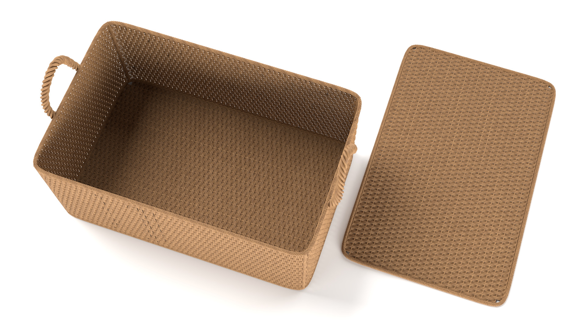 Wicker Box 3D model_2