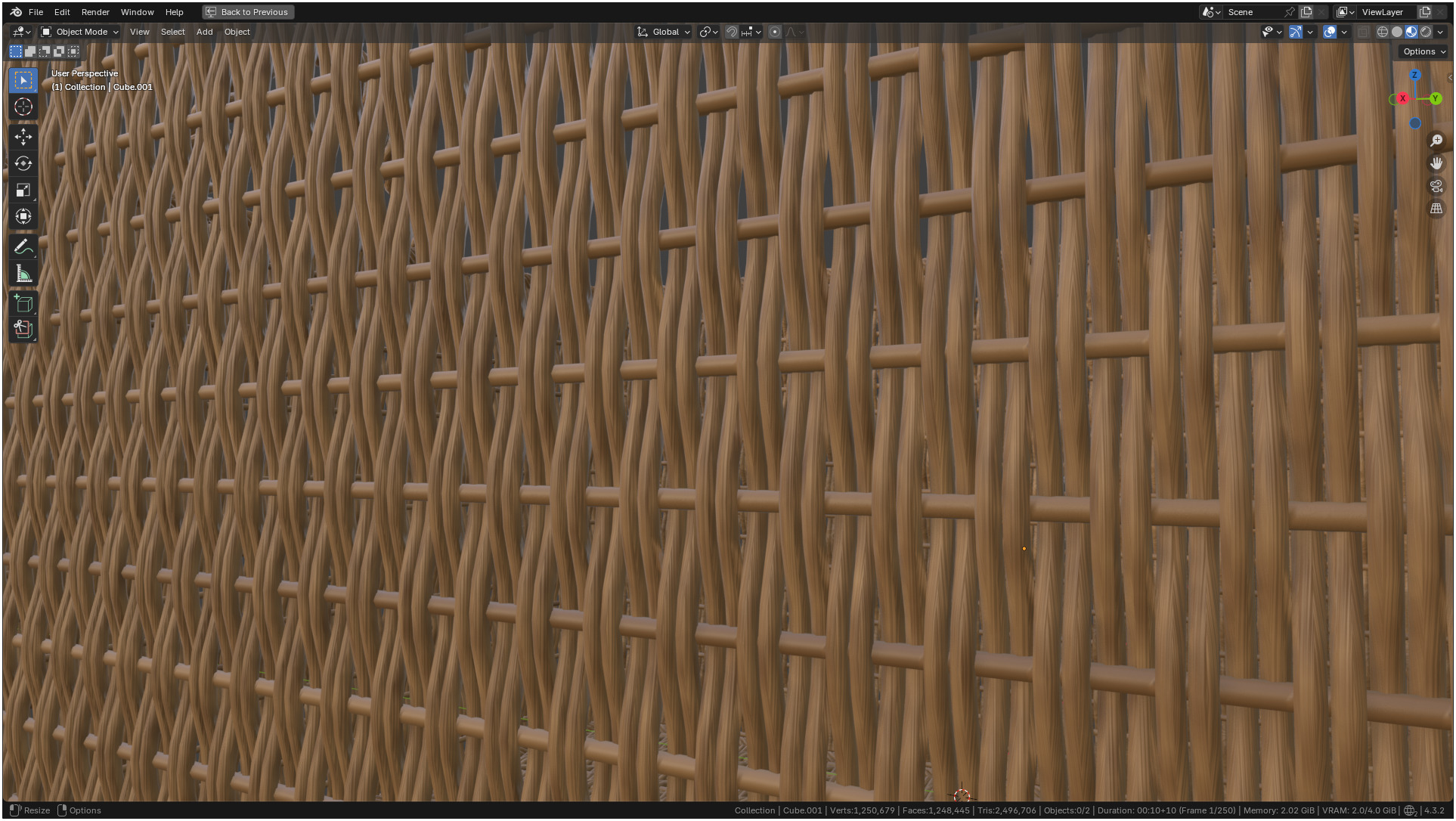 Wicker Box 3D model_47