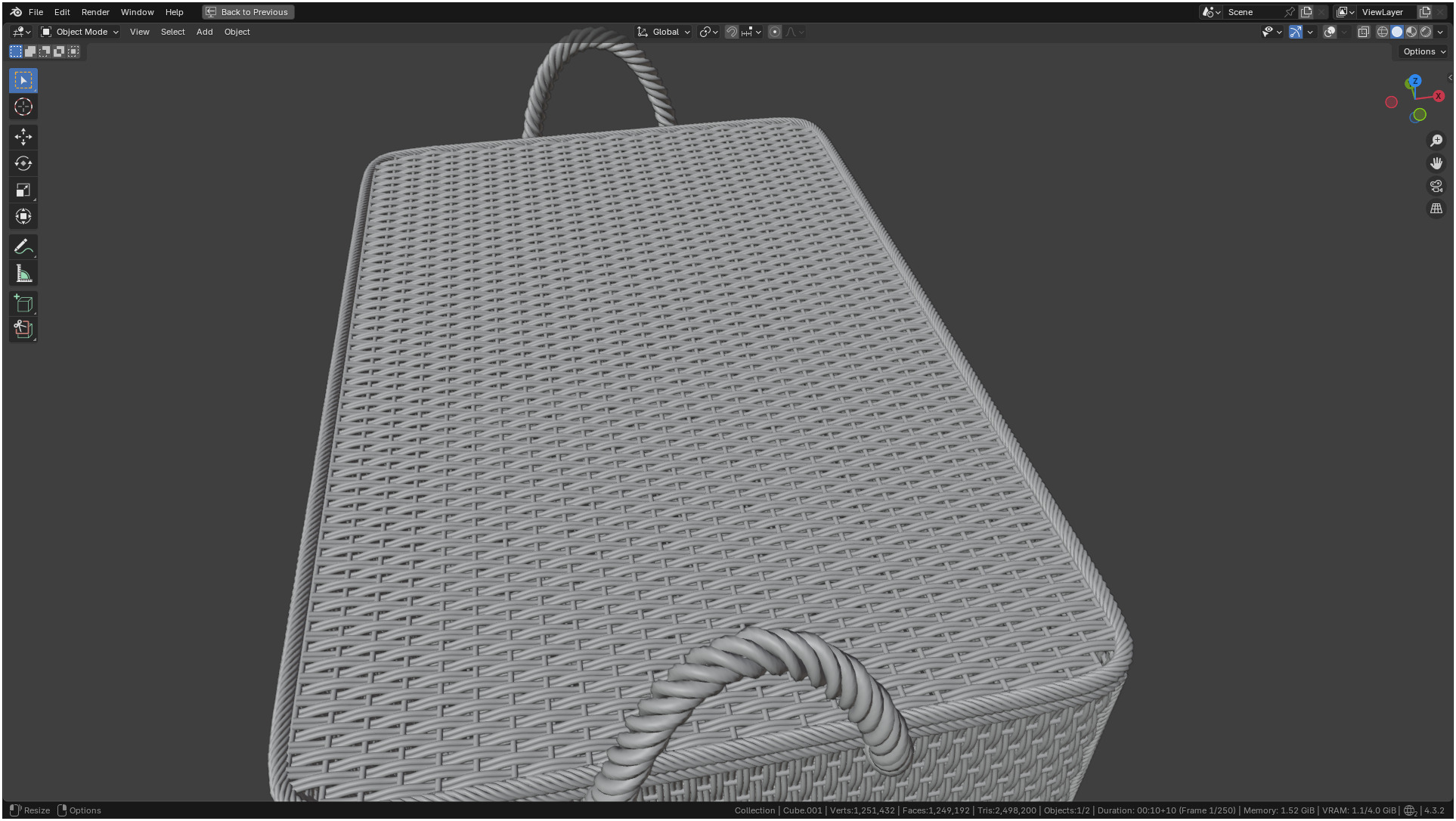 Wicker Box 3D model_28