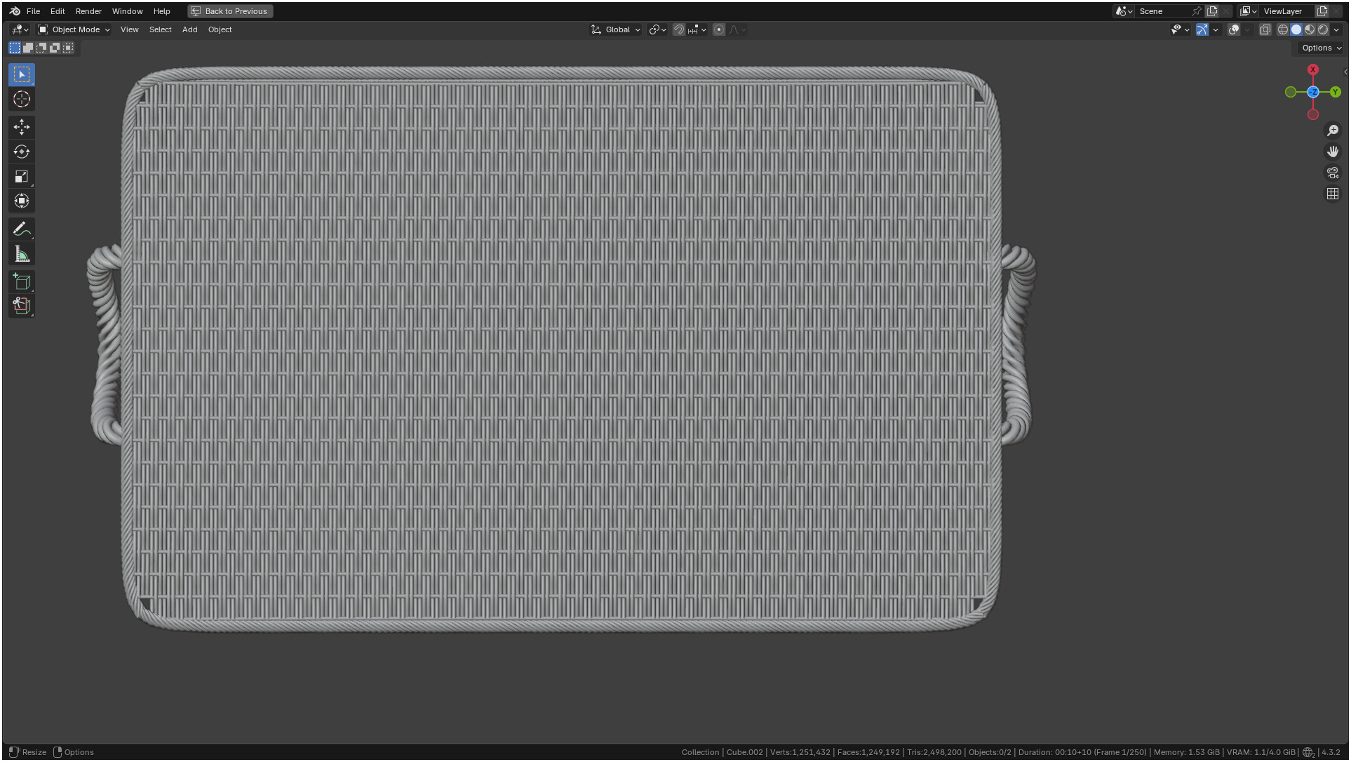 Wicker Box 3D model_21