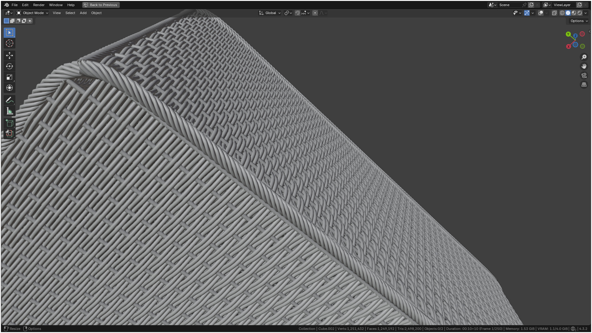 Wicker Box 3D model_23