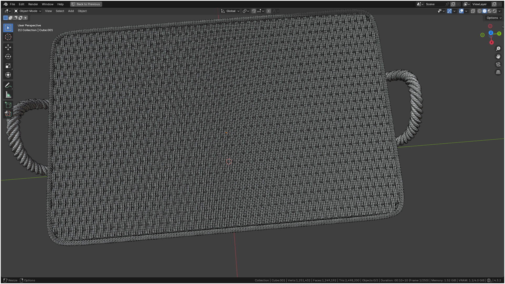Wicker Box 3D model_41