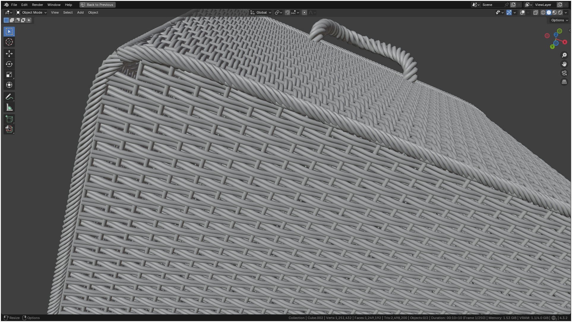 Wicker Box 3D model_22