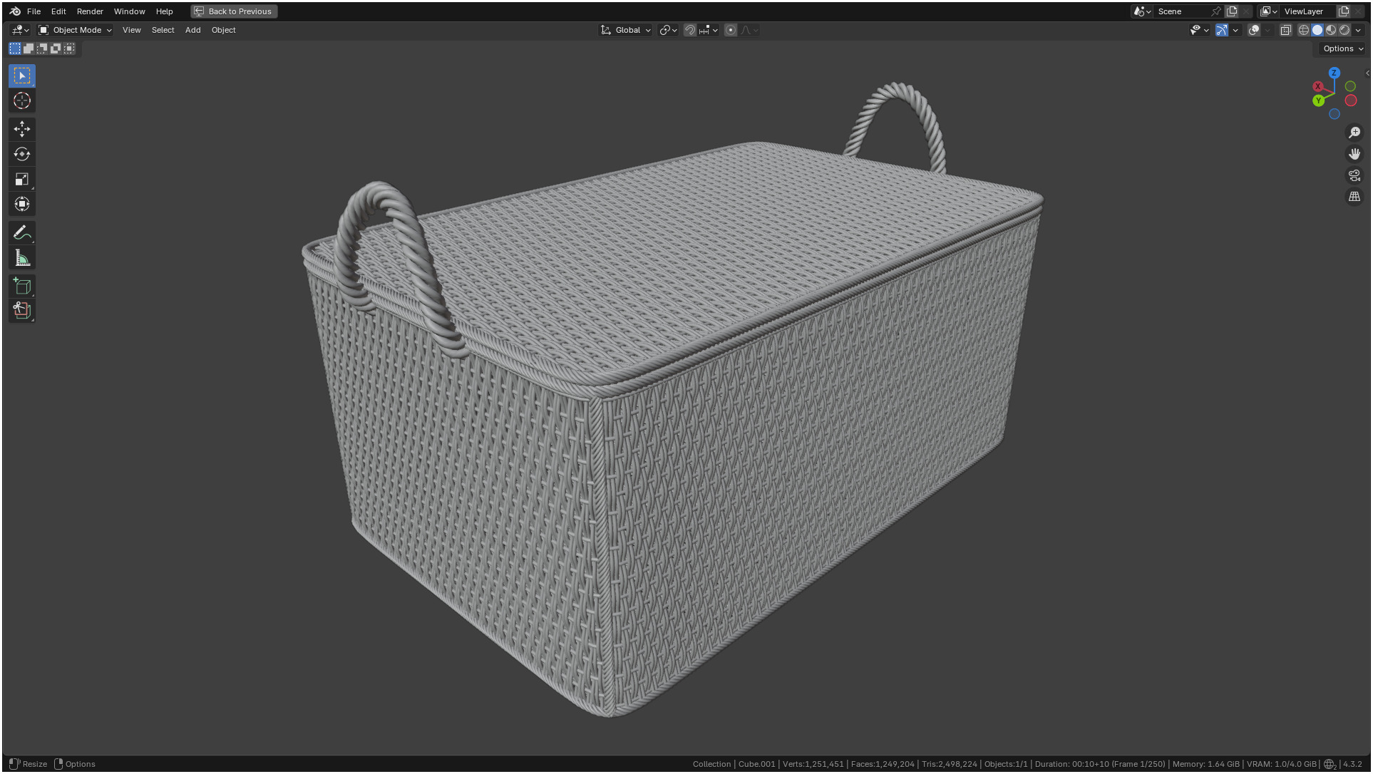 Wicker Box 3D model_13