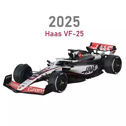 F1 Haas VF25 2025 3D model