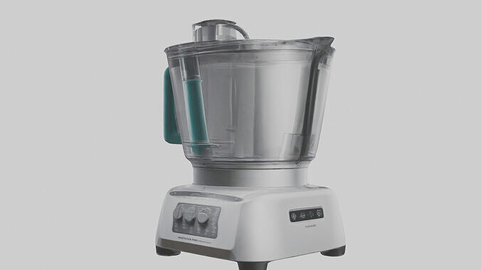 Food processor model 3D model 3