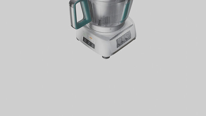 Food processor model 3D model 4