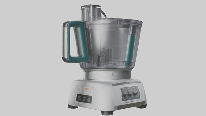 Food processor model 3D model 2