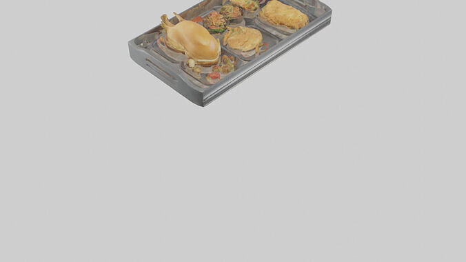 Food Tray model 3D model 7