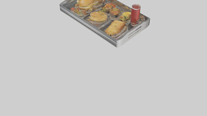 Food Tray model 3D model 6