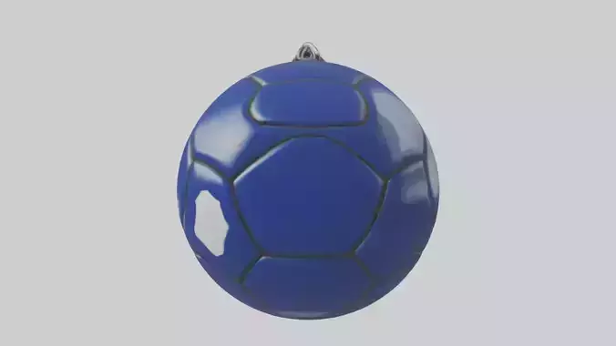 Football keychain model 3D model