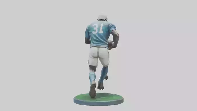 Football Player in Action statue model
